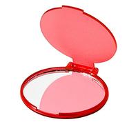eBuyGB Compact Cosmetic Handbag Folding Pocket Vanity Mirror Toiletry Bag, Red