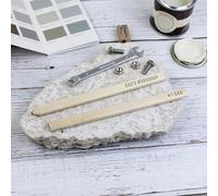 eBuyGB eBuyGBPersonalised Carpenters Pencil, Gift for Dad, Fathers Day Gift, DIY Lover, Handy Man, Gift for Builder, Labourer Present - Any Message (Pack of 1)