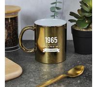 eBuyGB Engraved 1965 Year of The Legend Metallic Gold Coffee Mug, 60th Milestone Birthday Gift for Men, Sixtieth Gift for Him, 350 ml