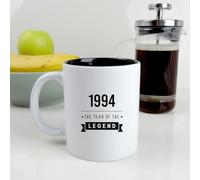 eBuyGB Engraved Black Reveal Coffee Mug -1994 Year of The Legend Design - 30th Birthday Gifts for Him, Men - 380ml Tea Cup, Thirtieth Gift for Son, Grandson, Brother