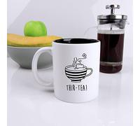 eBuyGB Engraved Black Reveal Coffee Mug -THIR-Tea Design - 350ml Tea Cup, 30th Milestone Birthday Gifts for Men, Him - Thirtieth Gift for Friend, Brother, Son