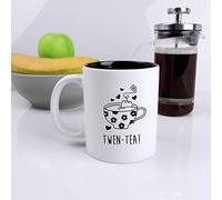eBuyGB Engraved Black Reveal Coffee Mug -TWEN-Tea Design - 350ml Tea Cup, 20th Birthday Gifts for Women, Her - Twentieth Birthday Gift for Friend, Sister, Cousin
