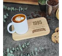 eBuyGB Engraved Tea & Biscuit Board, 1995 Year of The Legend, 30th Milestone Birthday Gifts for Men, Thirtieth Birthday Gift for Him, Wooden