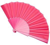 eBuyGB Folding Handheld Pretty Hand Fan Wedding Party Accessory Pocket Sized Fan For Wedding Gift, Party Favors, DIY Decoration, Summer Holidays, Home Décor, Fuchsia