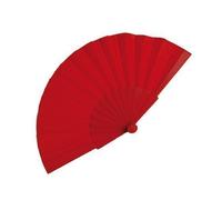 eBuyGB Folding Handheld Pretty Hand Fan Wedding Party Accessory Pocket Sized Fan For Wedding Gift, Party Favors, DIY Decoration, Summer Holidays, Home Décor, Red