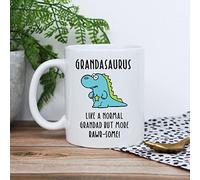 eBuyGB Grandasaurus Mug, Grandad Mug, Dinosaur Mug, Printed Coffee Mug Tea Cup, Father's Day Gift for Grandad, Grandpa, Birthday Gift, Funny Present
