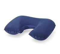 eBuyGB Inflatable Neck Pillow for Travel, Blow Up Compact Portable Head & Neck Support Cushion - Airplane, Car, Train (Blue)