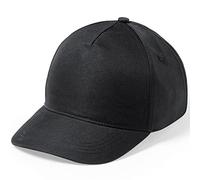 eBuyGB Kids Adjustable Pack of 10 Plain Baseball Cap for School, Girls Boys Junior Unisex Children's Hat (Black)