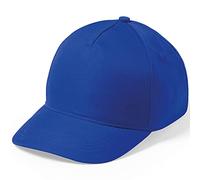 eBuyGB Kids Adjustable Plain Baseball Cap for School, Girls Boys Junior Unisex Children's Hat - Blue (Pack of 1)
