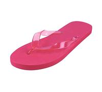 eBuyGB Ladies Bright Beach Flip Flops - Summer Foam Sandal,Pink,5/6 UK
