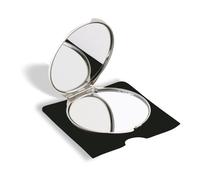 eBuyGB Ladies Handbag Make Up Cosmetic Compact Pocket Metal Mirror, Matt