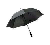 eBuyGB Large Wedding Umbrella Colourful Automatic Brolly Wedding Photographer Parasol Folding Umbrella, Long Umbrella with Stick Handle Rain - Black 41 Inch / 105cm Span 82cm Length