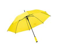eBuyGB Large Wedding Umbrella Colourful Automatic Brolly Wedding Photographer Parasol Folding Umbrella, Long Umbrella with Stick Handle Rain - Yellow 41 Inch / 105cm Span 82cm Length