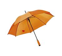 eBuyGB Large Wedding Umbrella Colourful Automatic Brolly Wedding Photographer Parasol Folding Umbrella, Long Umbrella with Stick Handle Rain - Orange 41 Inch / 105cm Span 82cm Length