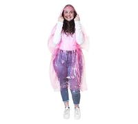 eBuyGB Men's 1216531-4 Emergency Waterproof Rain Ponchos, Pink