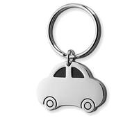 eBuyGB Metal Stocking Filler Gift Keyring, 4 cm, Car Keyring, Silver