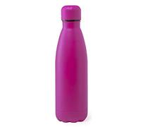eBuyGB Metal Water Bottle 790ml Stainless Steel Leakproof Drinks Bottle Reusable BPA Free Matt Water Bottles - Travel Cup for School, Gym, Outdoor, Yoga & Sports - Pink (Pack of 1)