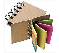 eBuyGB Mini Sticky Notes Ring Binder - 5 Different Colour Labels