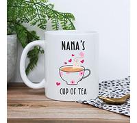eBuyGB Nana's Cup of Tea Mug, 350ml Printed Coffee Mug, Mother's Day, Birthday Gifts for Nana