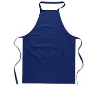 eBuyGB Pack of 1 Catering Cooking Plain Chef's Unisex Kitchen Apron, Cotton, Blue
