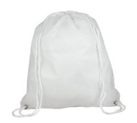 eBuyGB Pack of 10 Drawstring Rucksack Gym Bag Children's Backpack, 41 cm, 2.7 L, White