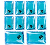 eBuyGB Pack of 10 Gel Reusable Hand Warmer (Blue Rectangle)