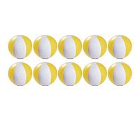 eBuyGB Pack of 10 Inflatable Colour Ball - Beach Pool Game, Yellow, 22 cm/9"