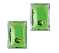 eBuyGB Pack of 2 Reusable Instant Gel Hand Warmer (Green Rectangle)