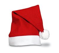 eBuyGB Pack of 4 Adults Unisex Festive Christmas Santa Hat (Red)