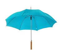 eBuyGB Pack of 4 Automatic Wedding Photographer Parasol Folding Umbrella, Long Umbrella with Stick Handle Rain Stick Umbrella, Umbrella, Colourful - Light Blue 37 Inch / 94cm Span 84cm Length