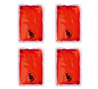 eBuyGB Pack of 4 Instant Heating Gel Hand Warmers, Red Rectangle