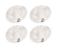 eBuyGB Pack of 4 Instant Heating Gel Hand Warmers - Reusable Heat Pack (Clear Oval)