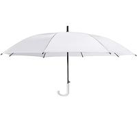eBuyGB Pack of 4 Plastic Crook Handle Bridal Wedding Folding Umbrella, 86 cm, White