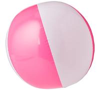 eBuyGB Pack of 6 Inflatable Colour Beach Ball Pool Game, Pink, 22cm / 9"