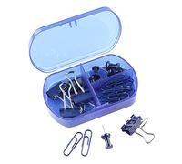 eBuyGB Pack of 6 Stationery Accessory Set, Transparent Blue