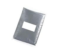 eBuyGB Pack of 8 Emergency Waterproof Rain Poncho - Outdoor Pacamac (Transparent Silver)