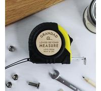 eBuyGB Personalised 3M Tape Measure, Grandad Loved Beyond Measure, Grandad Father’s Day Gifts, DIY Birthday Gift for Grandpa (Yellow)