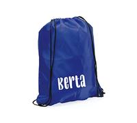 eBuyGB Personalised Drawstring Bag with Custom Name, Kids Backpack, Gym Rucksack, School Sport Bag, Children's PE Kit (Blue)