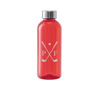 eBuyGB Personalised Golf Water Bottle, Golf Lovers Gift, Golf Player Tournament Prize, Gift for Him, Golf Club Gifts, Golf Member Gift for Golfer, 600 ml (Red)