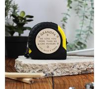 eBuyGB Personalised Grandad 3M Tape Measure, Grandad DIY Tool, Gift for Him, Dad I Love You More Than I Can Measure (Yellow)
