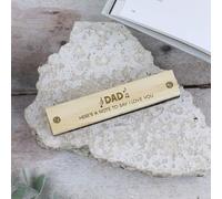 eBuyGB Personalised Harmonica for Dad, Here’s A Note To Say I Love You, Grandad Father’s Day, Wooden Harmonica, Musical Instrument, Diatonic Music