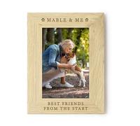 eBuyGB Personalised My Dog & Me Photograph Frame, Dog My Pet and Me Picture Frame, Keepsake Frame, Dog Photo Frame, Me and my Dog Desk Top Frame