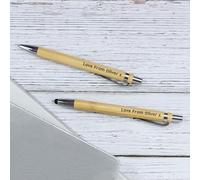 eBuyGB Personalised Teacher Gift, Engraved Pen & Pencil Set, Bamboo Pen with Teacher’s Name, Gift for Teacher, Teacher Thank You, Gift from Student