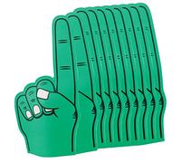 eBuyGB Pointy Big Foam Hand Finger Pointer EVA Animation Palm for Football Festivals Concert Sports Events-Ideal for Printing, Men, Green, Pack of 1