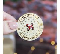 eBuyGB Santa’s Lost Button, Property of Father Christmas, Christmas Eve Tradition, Stocking Filler, Wooden Missing Button, Christmas Decoration