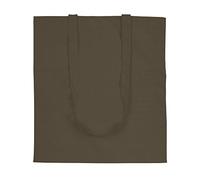 eBuyGB Shopping Tote Shoulder Bag, 100% Cotton, Brown, 2.54 x 2.54 x 2.54 cm