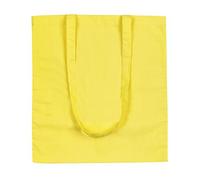 eBuyGB Shopping Tote Shoulder Bag, 100% Cotton, Yellow, 2.54 x 2.54 x 2.54 cm