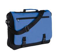 eBuyGB Shoulder Meeting Messenger Bag for School, College and Work, Blue and Black