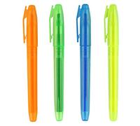 eBuyGB Slim Fluorescent Highlighter Pen, Mixed (Pack of 4)