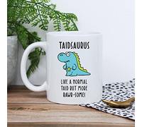 eBuyGB Taidsaurus Mug, Taid Mug, Dinosaur Mug, Printed Coffee Mug, Father's Day Gift for Welsh Grandad, Grandpa, Birthday Gift, Funny Present